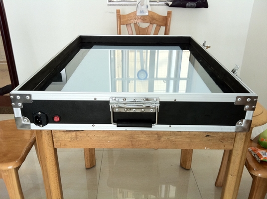 Caja de herramienta de aluminio del MDF de la superficie de acrílico con el forro interior reforzado de la espuma de los paneles