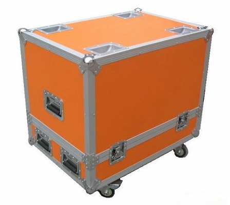 Caso rodado superficie del vuelo de 2 del metal ABS de las cerraduras para los equipos audios electrónicos