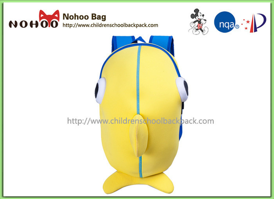 Las bolsas de libros suaves amarillas de los niños del neopreno para la escuela/la juventud linda hacen excursionismo