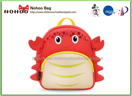 Mochilas preciosas del artículo del viaje de los bolsos de escuela de los niños del estilo del cangrejo para los Kindergarteners